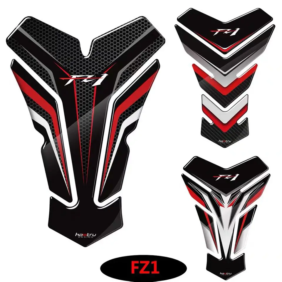 

3D Carbon-look Motorcycle Tank Pad Protector Decal Stickers Case for Yamaha FZ1 FZ1N Tank