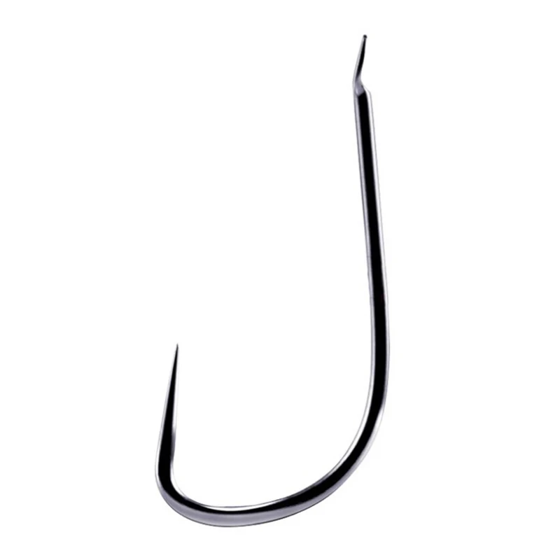 DYGYGYFZ 30pcs/bag Carp Eyed Fishing Hook Size 1 2 3 4 5 6 7 8 9 10Japan High-carbon Steel Barbless Fish Hook Fine Sleeve