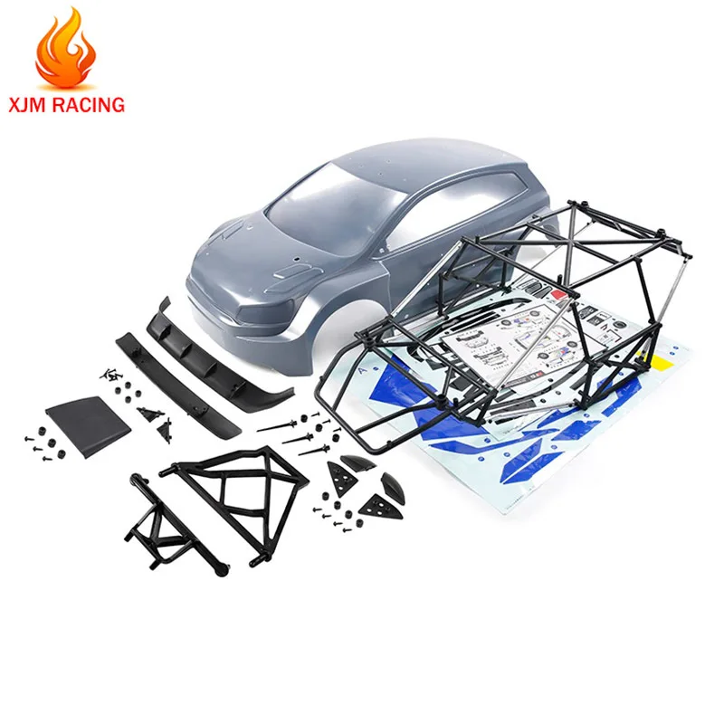 Plastic Body Cover Body Shell with Full Protection Roll Cage for 1/5 ROVAN ROFUN RACING RF5 4WD WRC Rally MCD Rc Car Toys Parts