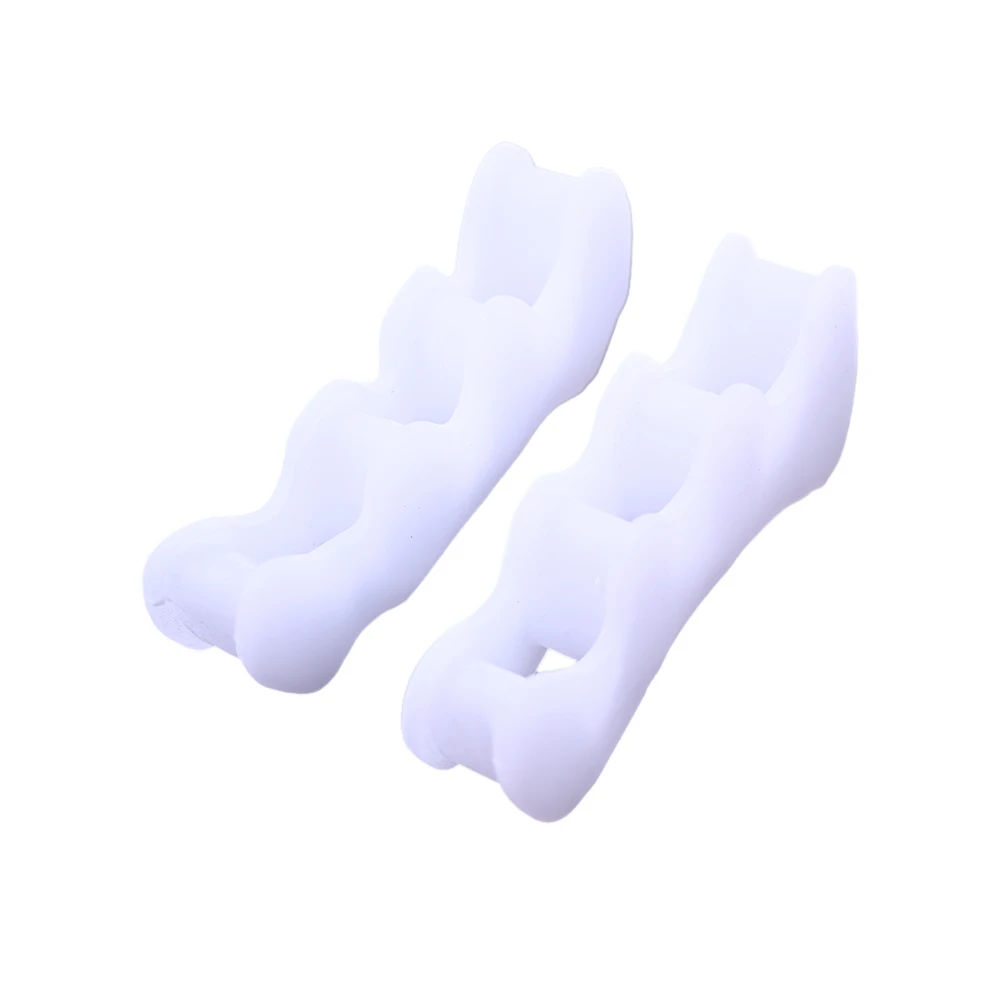 1 PairThree-hole Chain Thumb Valgus Corrector for Day and Night Wearable Big Toe Foot Bone Toe Separator