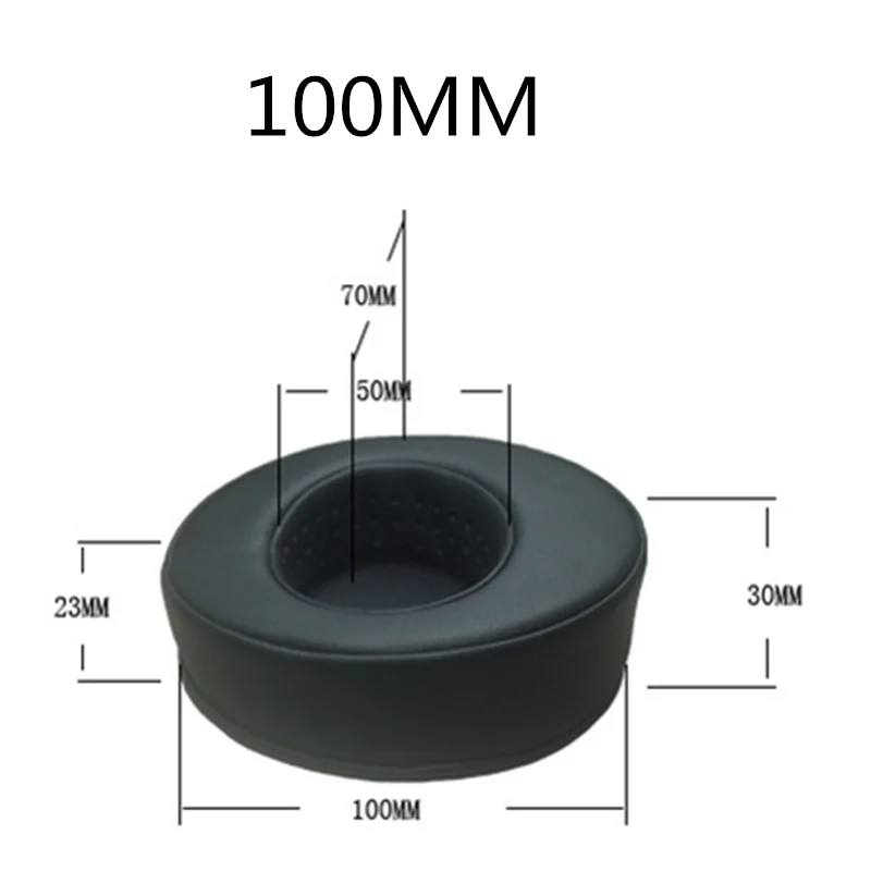 Premium skóra proteinowa earpads 80MM 85MM 90MM 95MM 100MM 105MM 110MM dla Razer dla sony słuchawki Earpad kubki miękka pianka zapamiętująca kształt
