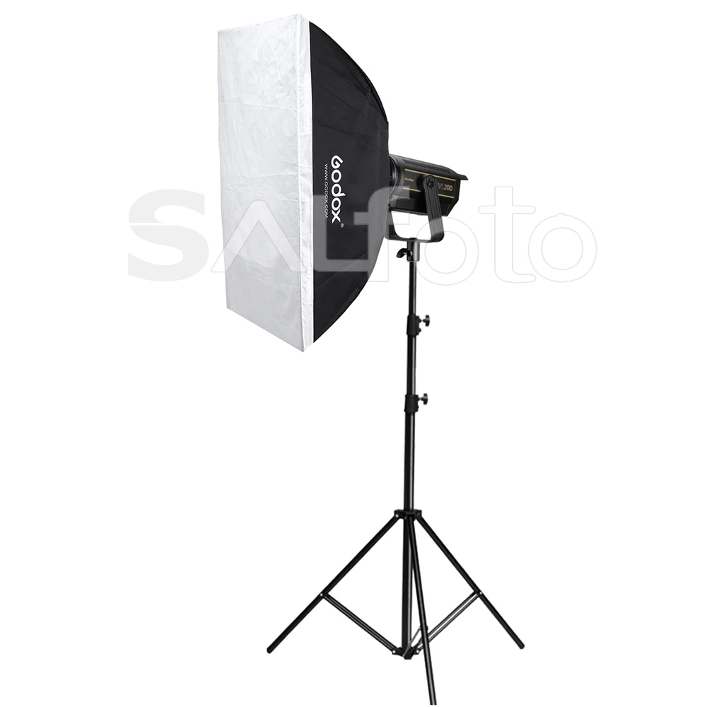 GODOX VL150 VL200 VL300 LEDวิดีโอต่อเนื่องชุดCRI96 5600K 150W 200W 300Wสตูดิโอ 2.8mขาตั้งSoftbox Kit
