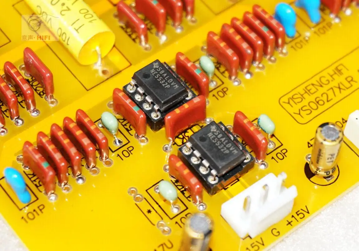 جديد DC15V S0627 مضخم أمامي متوازن عالي الدقة صوت حلو مطلي بالذهب PCB عدة/اللوحة النهائية