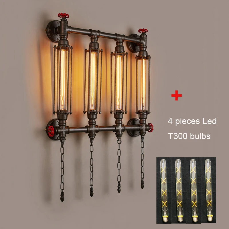 

Industrial American 32W Led Wall Lamp Vintage E27 Light Corridor Living Room Dining Room Bar Club Cafe Iron Led Lamp