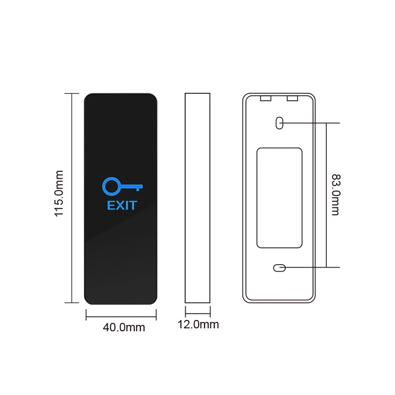 New C40 C50 C70 C86 C150 Touch Switch Touch Sensitive Switch 12V 24V Door Release Access Control Exit Button With Led