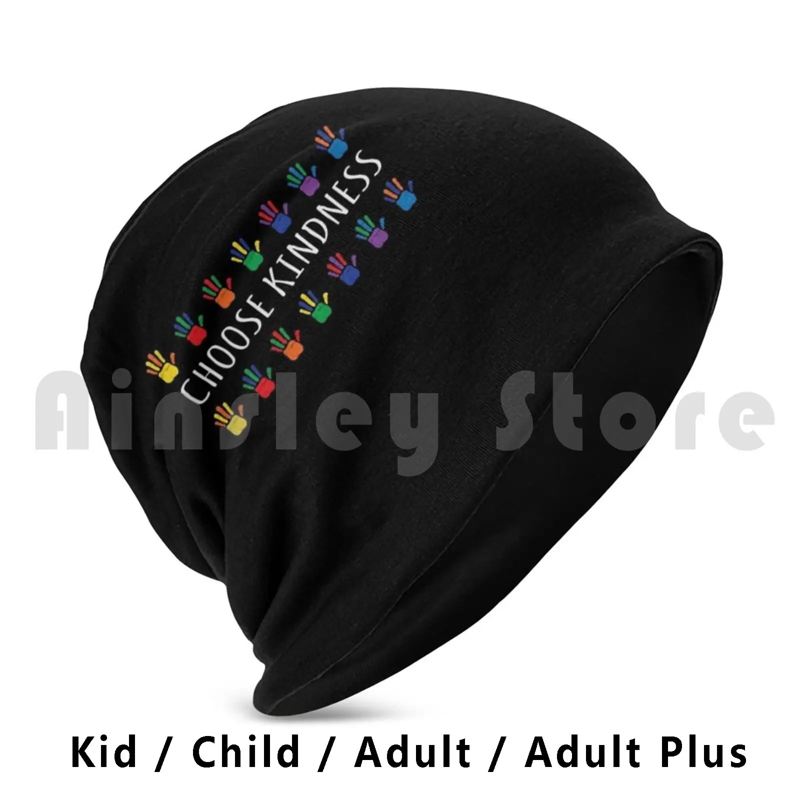 Choose Kindness-Anti Bullying Beanie Hedging Cap DIY Print Cushion Kind Kindness Bullying Choose Teacher Choose Kind