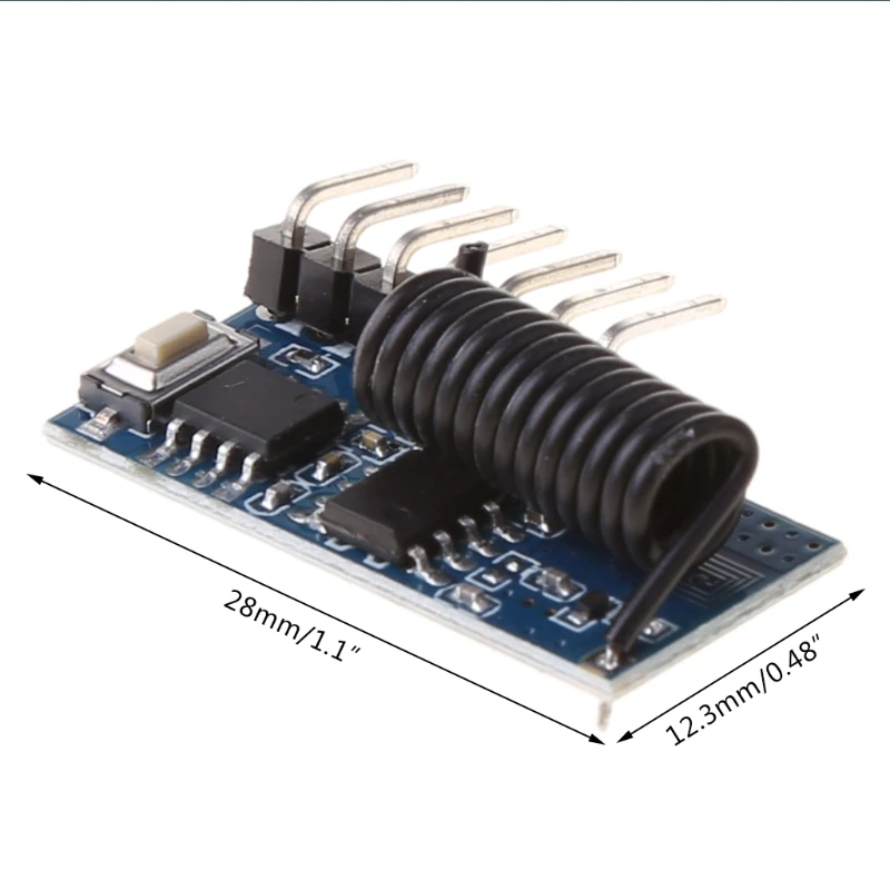 Wireless 433Mhz RF Module Receiver and Transmitter Remote Control Built-in Learning Code 1527 Decoding 4 Channel Output