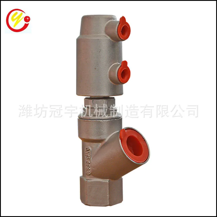 

High-quality Stainless Steel DN15 Linear Filling Machine Accessories 4 Points Discharge Nozzle Pneumatic Angle Seat Valve