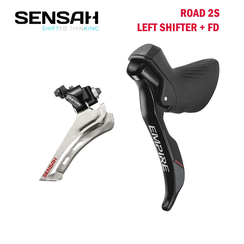 

SENSAH EMPIRE 2x11S brake shifter front derailleur, 2s left shifter+FD, compatible with RED, FORCE22, 50/34T,52/36T and 53/39T