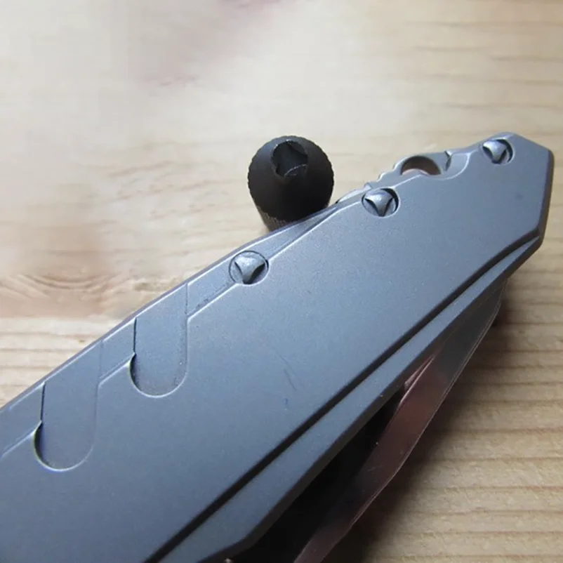 Imagem -03 - Stainless Ssteel mt Microtech Marfione Sigil Fold Knife Handle Spindle Parafusos Removedor Ferramenta Screwdriver Rivet Wrench Spanner Diy