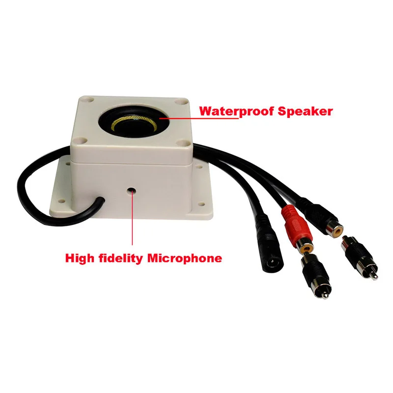 Waterproof microphone for Dahua Hikvision camera WZA-S804 full-frequency speaker