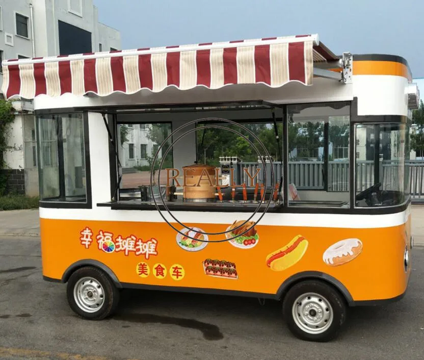 Ice Cream Cart China Mobile อาหารรถเข็น Cafe/กาแฟหยอดเหรียญรถเข็น