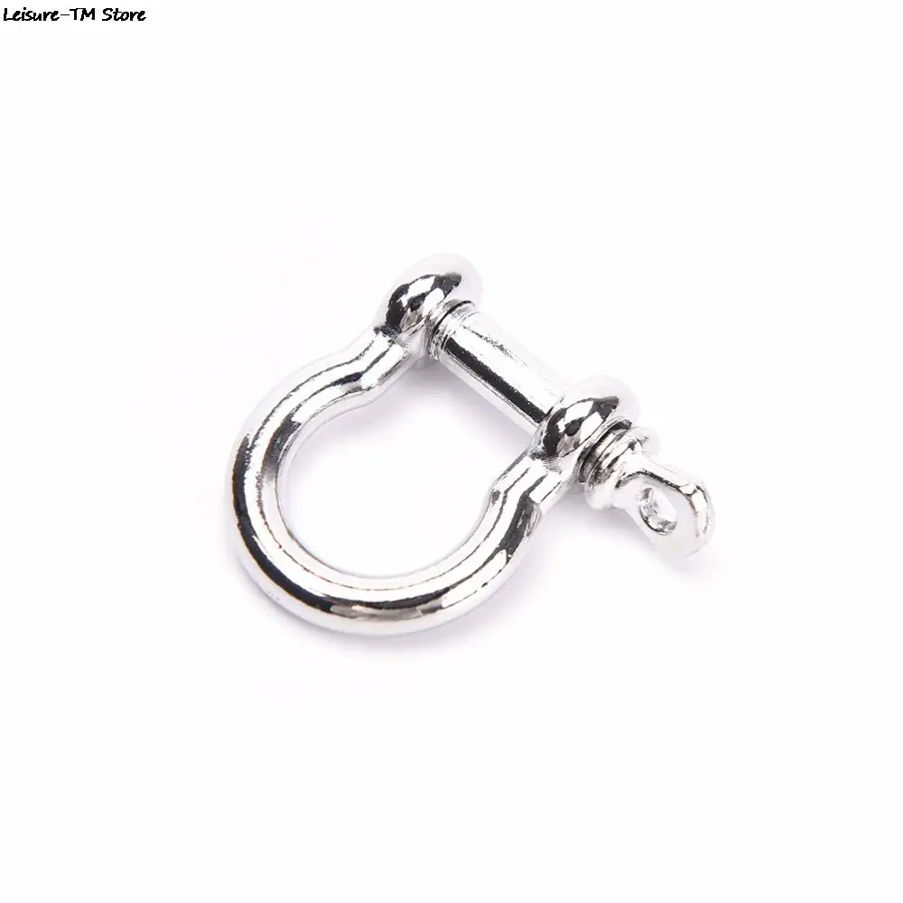 10Pcs/lot Stainless Steel O-Shaped Shackle Buckle Anchor Shackle Screw Pin for Paracord Outdoor Camping Survival Rope Bracelets