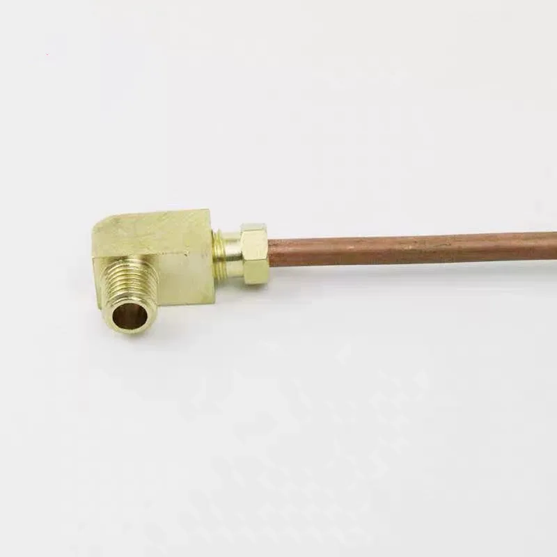 Ottone Tubo di olio di lubrificazione della macchina utensile di Montaggio 4 6 8 millimetri OD Del Tubo di Compressione Ghiera Tubo Raccordo A