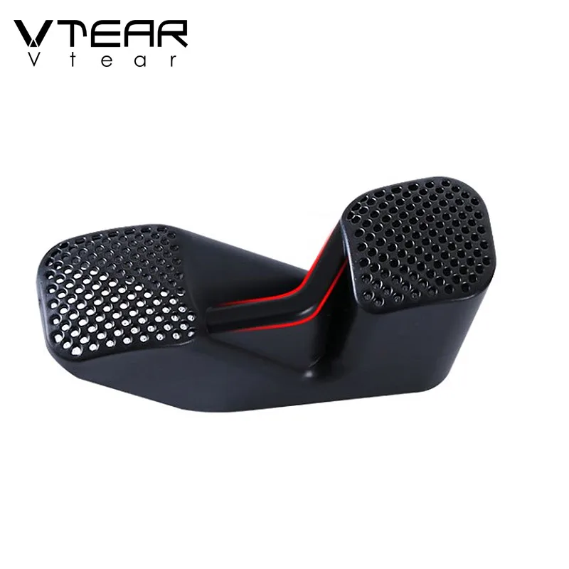 Vtear for Nissan Qashqai J11 Dualis 2 air outlet cover car accessories rear under seat interior air vent net frame part 2019