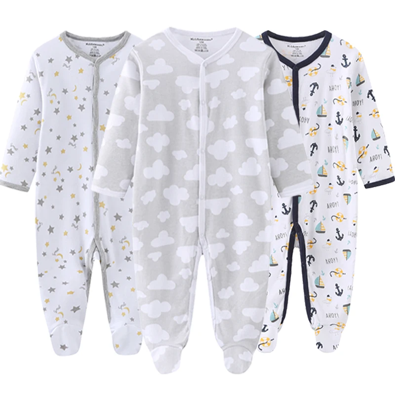 Unisex Baby pagliaccetto 2/3Pcs tute a manica lunga per neonato ragazza 2021 primavera 0 a 12 mesi vestiti per neonati Set 100% cotone