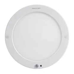 LED Motion Sensor Round Panel Ceiling Lamp Light Fixture with light Sensor and PIR Motion Detector Dual Mode Switchable