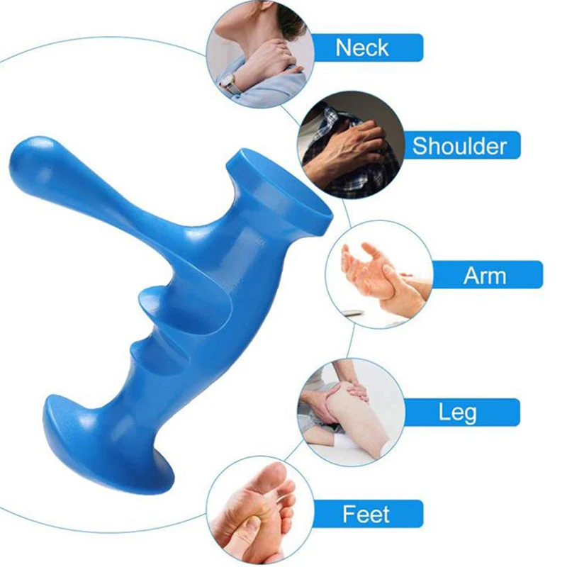 1PC Handheld Deep Tissue Trigger Point Reflexology Body Home SPA Self Massager For Blood Circulation Tool