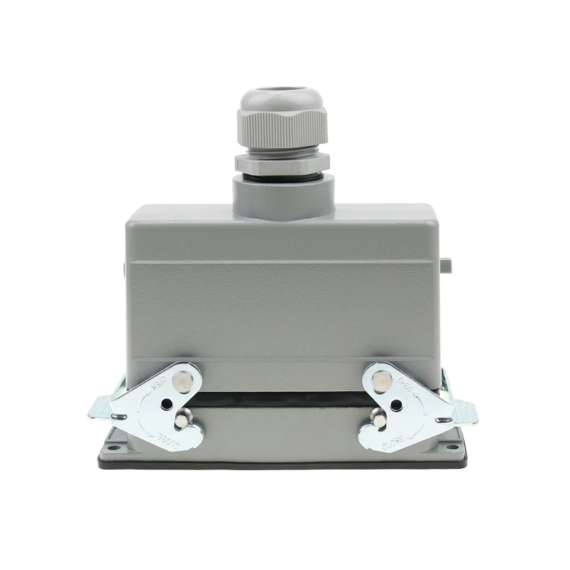 24 core Rectangular heavy duty connector HDC-HE-024  AviationPlug With protective Cover 500V 16A