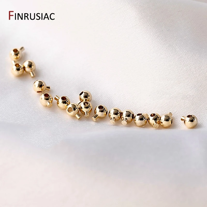 14k vergoldete Quetschperlen, DIY-Armband-Stopperperlen, Verschlüsse, Lampen für Schmuck, Endklemmen, Schmuckherstellungszubehör – Detail 25