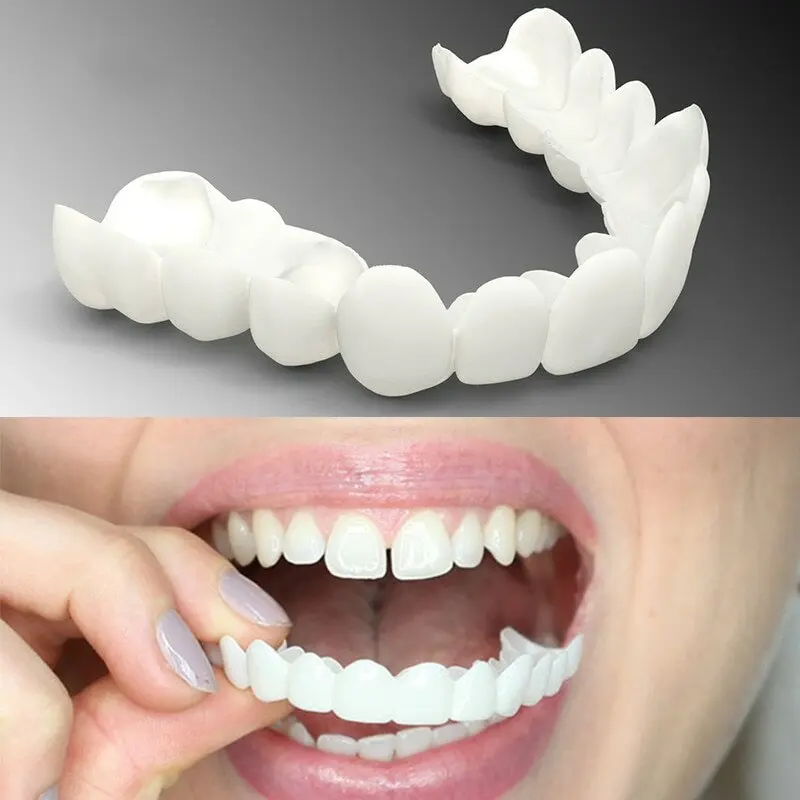 Dental Snap Smile Dental Upper False Fake Teeth Cover Perfect Smile Veneers Comfort Fit Flex Whitening Denture Braces Equipment