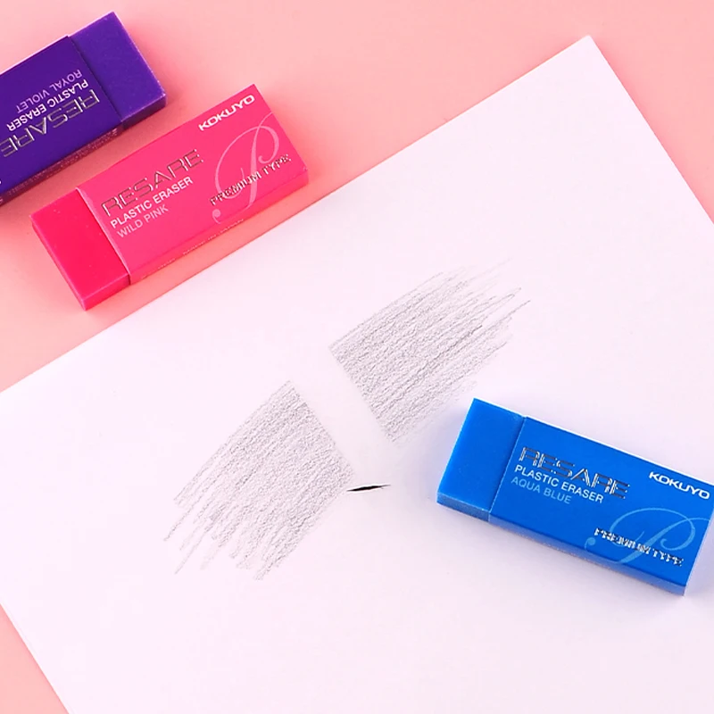 1pcs Japan Kokuyo RESARE Eraser Color Student Art Eraser Convenient Foam Eraser Powerful Clean