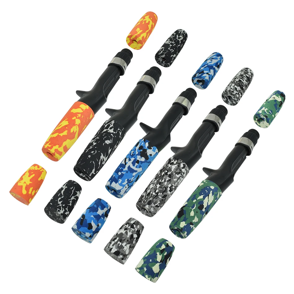 Rod Handle Split grip EVA  Camouflage baitcasting  spinning casting reel seat rod refit combo set kit parts1set kit/pack