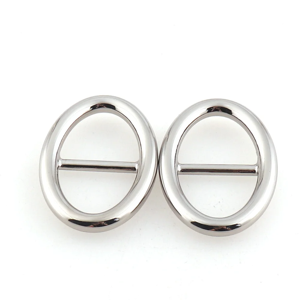 Metal Silver Color Tri-glide Belt Buckles Doll Bags Buckles For Webbing Diy Doll Buttons Shoes Accessories Diy Dolls Buckles