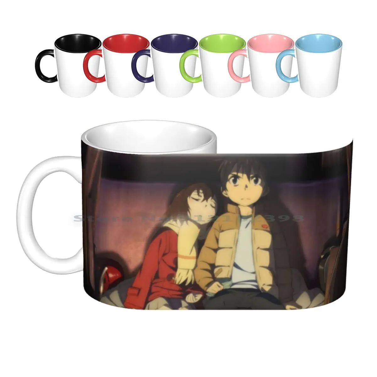 Erased Ceramic Mugs Coffee Cups Milk Tea Mug Erased Anime Manga Erased Cartoon Cute Epithet Erased Animation Fanart Japan