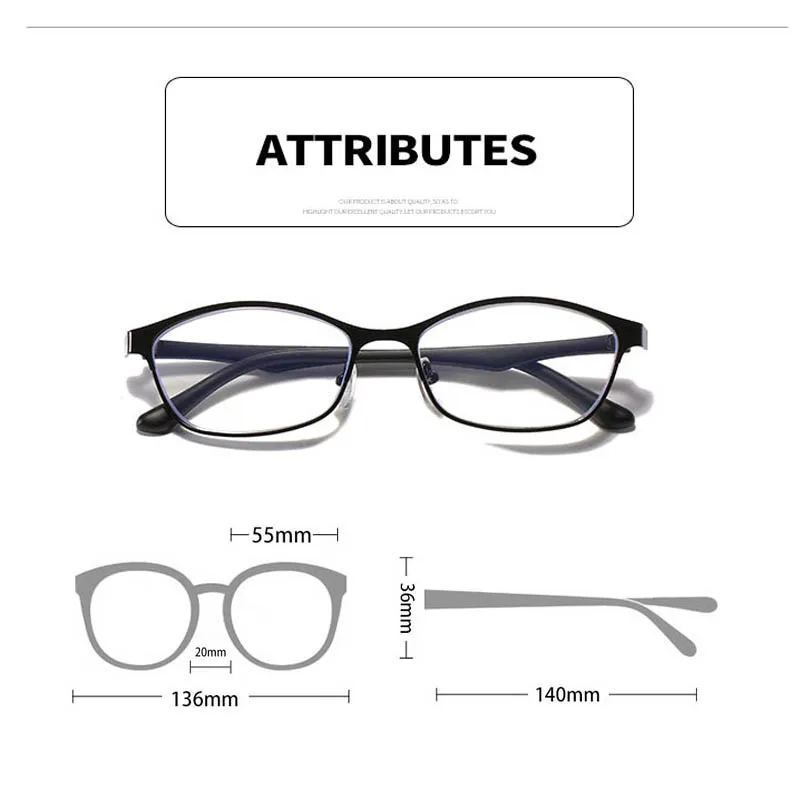 Zilead Anti Blue Light Myopia Glasses Women Ladies Oval Nearsighted Optical Eyeglasses Vintage Computer Diopters Eyewear 0-1-2-5