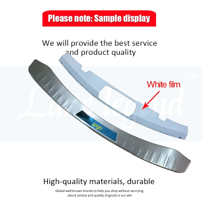 High-quality stainless steel Rear bumper Protector Sill Trunk Tread Plate Trim For ford Explorer 2016-2019,Car-Styling