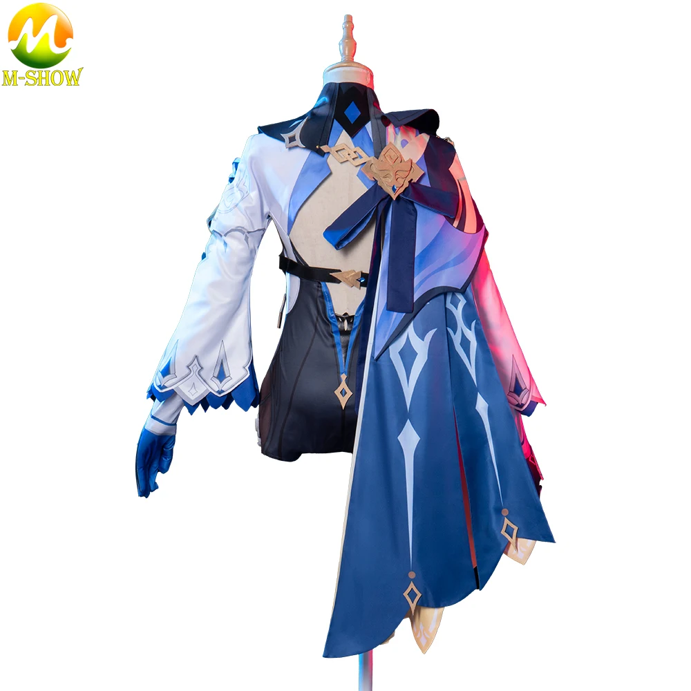 

Game Genshin Impact Eula Cosplay Costume Game Suit Sexy Jumpsuit Cape Full Set Halloween Fancy Suit for Adult Women Outfits