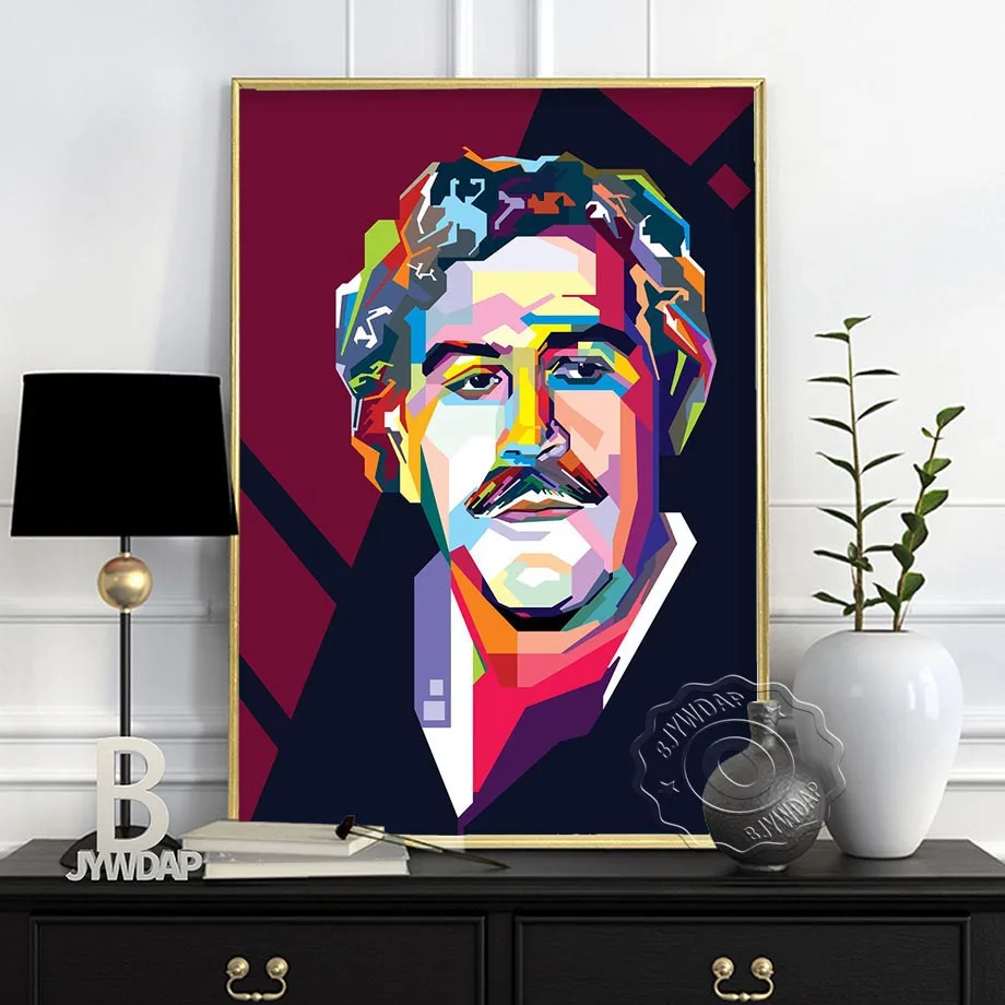 Pablo Escobar Character Legend Retro Vintage Poster And Prints Painting Wall Art Canvas Wall Pictures For Living Room Home Decor