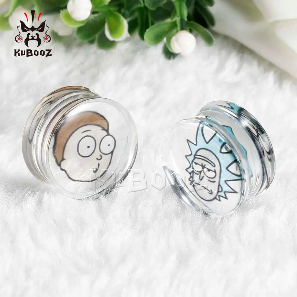 KUBOOZ-Piercing d'oreille en acrylique transparent, bouchons de boucle d'oreille, extenseurs de bijoux de corps, tunnels, extenseurs simples, nouveau, 8-30mm, 2 pièces