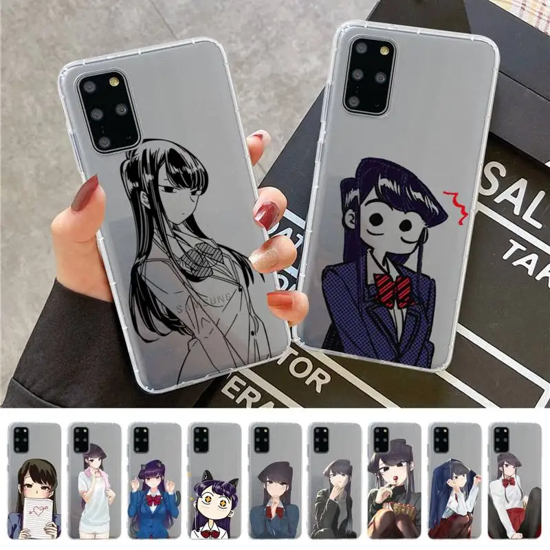 Funda de teléfono Manga Chibi Komi Shouko Komi-san para Samsung A 10 20 30 50s 70 51 52 71 4g 12 31 21 31 S 20 21 plus Ultra