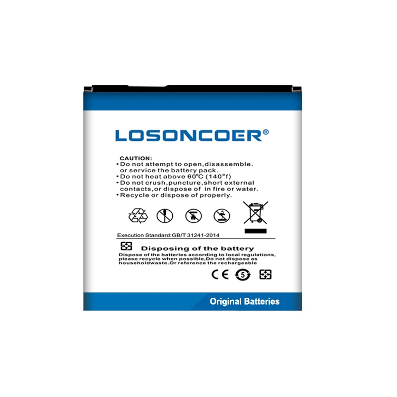 LOSONCOER-Batería de LGIP-690F para teléfono móvil LG, Pila de 2000mAh para LG C900 C900k E900 E906 Jil Sander LU3000 Optimus 7 7Q, disponible