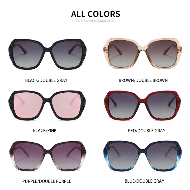 

Plastic Titanium for Frame Material Polarized Sunglasses Women Trend Fashion Glasses Summer Driving Gafas De Sol Polarizadas