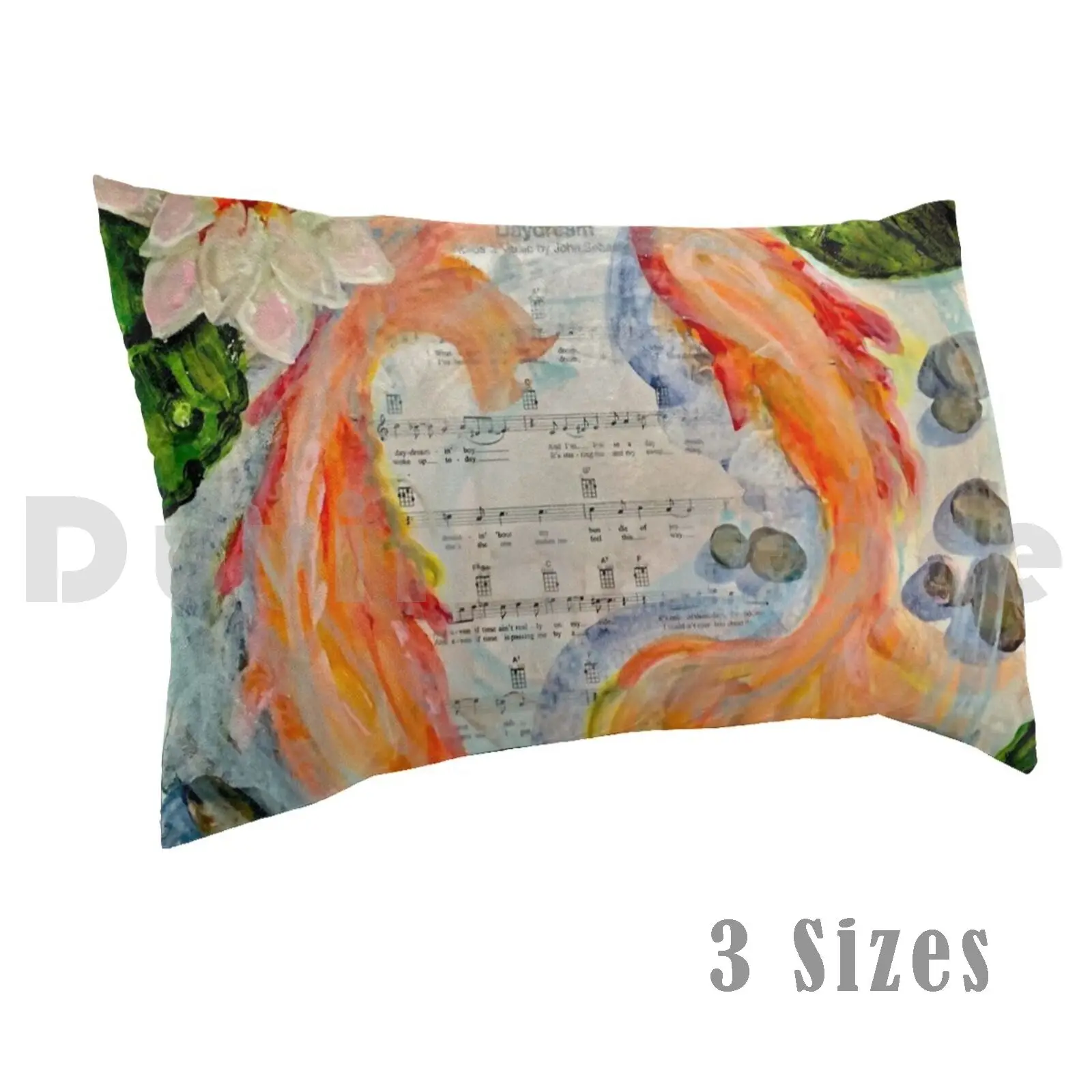 What A Day For A Daydream Pillow Case 20*30 Inch Daydream Goldfish Swim Lake Water Lilly Lilly Shallow Fresh