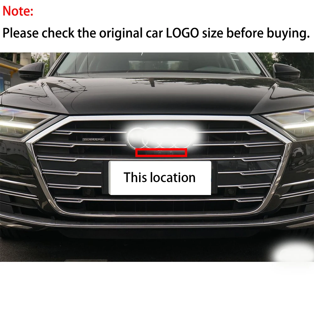 Car Front View Parking LOGO Camera Night Vision Positive Waterproof for Audi A8 A8L D5 4N 2018 2019 2020