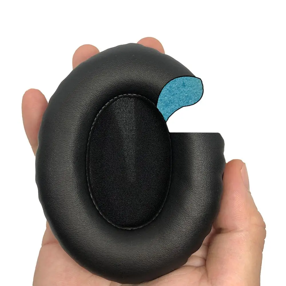 Kqtft preto linha estilo substituição almofadas de ouvido para técnicas RP-F800 fone ouvido earpads earmuff capa coxim copos