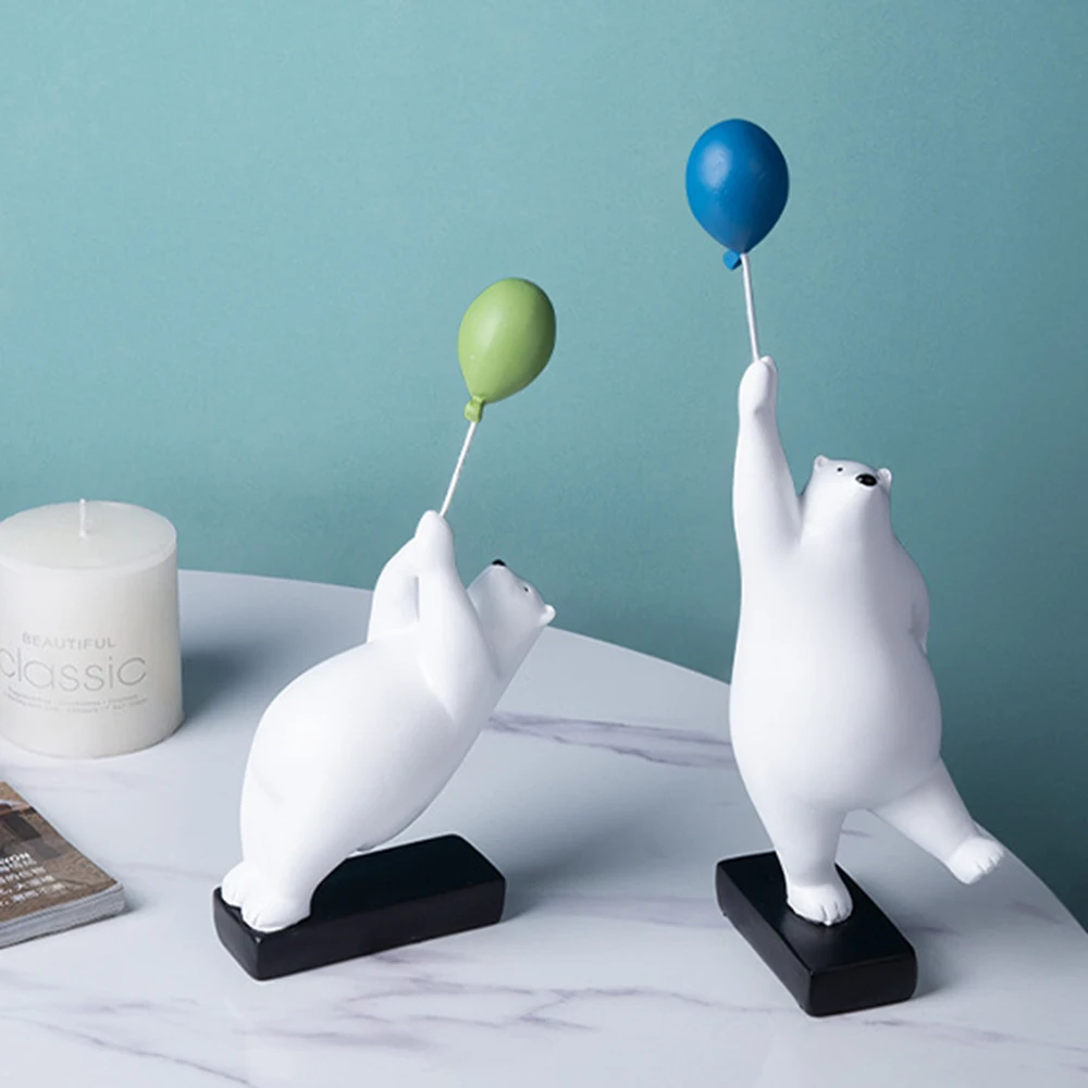 

Healing Creative Balloon Bear Decoration Simple Modern Home Living Room Bookcase Desktop Decoration Children's Room Decoration