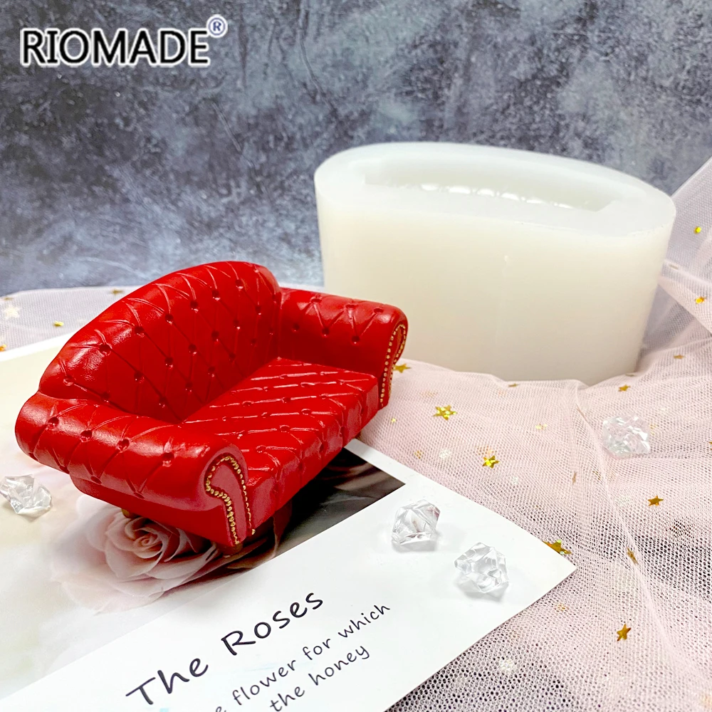 Creative Sofa Silicone Candle Mold DIY Handmade Crafts Plaster Resin Soap Making Mould For Polymer Home Decoration Ornaments