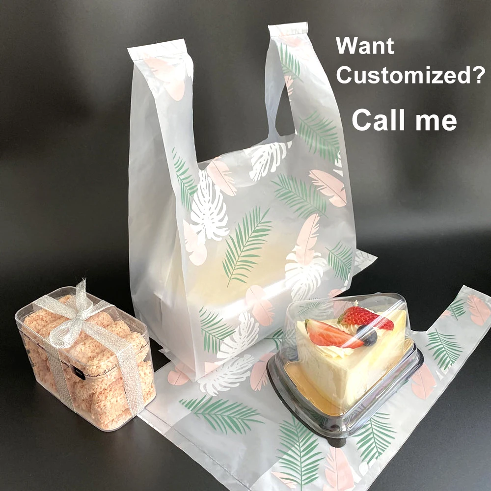 

Takeaway Pizza Bag Cake Gifts Bag Plastic Organizer Shopping Bag Restaurant Take Out Plastic Bag Can Be Customized Logo