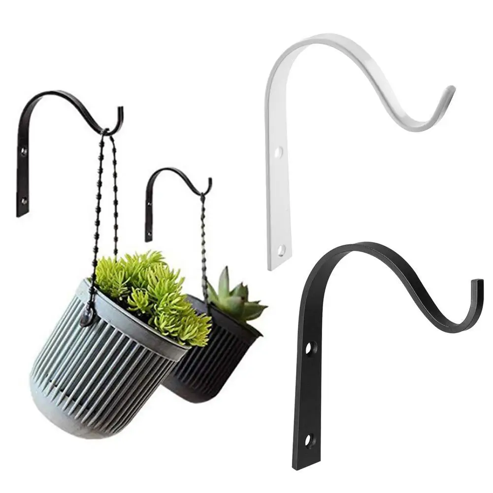 Iron Hook Lantern Plant Flower Pot Wrought Iron Hooks Garden Decoration Wall Hanging Hook Hanger Rack Wall Decoration