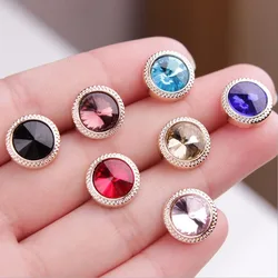 2 Pcs Women/Men Brooch Set Lapel Pin Shirt Pin Crystal Metal Accessories Buckle Pins Brooches for Women