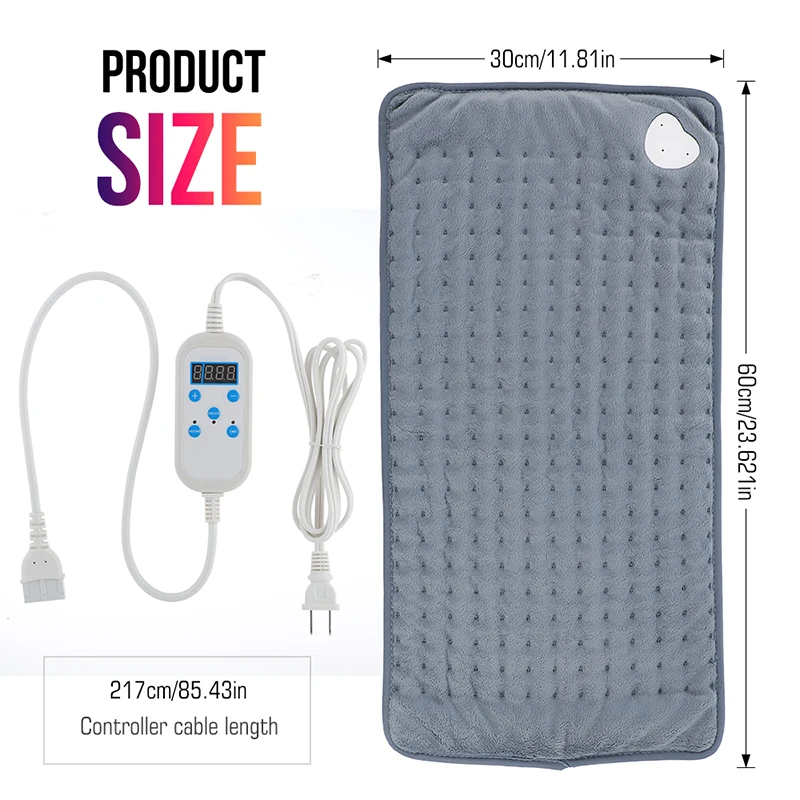 Sưởi Điện Miếng Dán Cường Lực Dành Cho Lưng, Bụng, Chân điện Nhiệt Nhanh Miếng Lót Ẩm & Nhiệt Trị Liệu, Với Mức Chỉnh Nhiệt