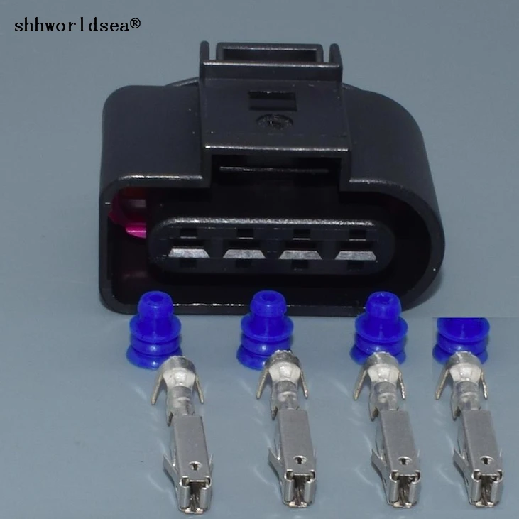 worldgolden 4 Pin/Way Ignition Coil Connector Plug With Pigtail 8K0 973 724 For AUDI A3 A4 S3 Q5 Q7 R8 JettaPassat Skoda 3.0T