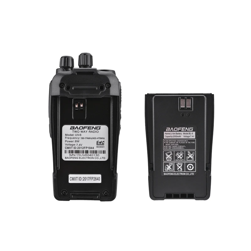 Baofeng-walkie-talkie de mano encriptado, Radio Ham de 8W, equipo de seguridad, transceptor HF, 2 unidades