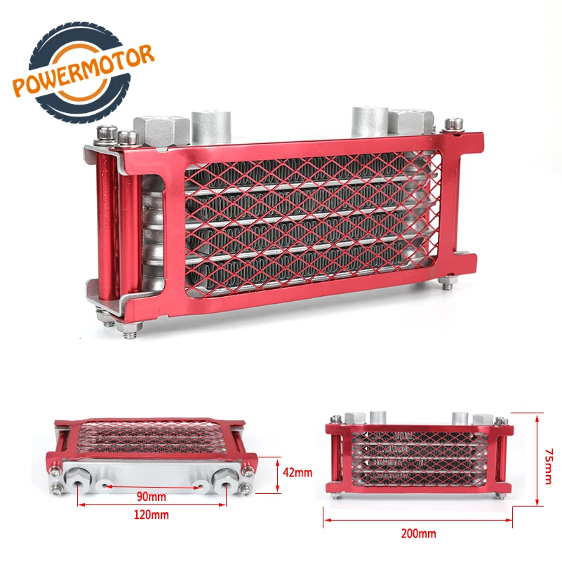 

Motorcycle Radiator Universal Engine Oil Cooler Radiator Motocross Oil Cooler Cooling for For Monkey 110CC 125cc 140c