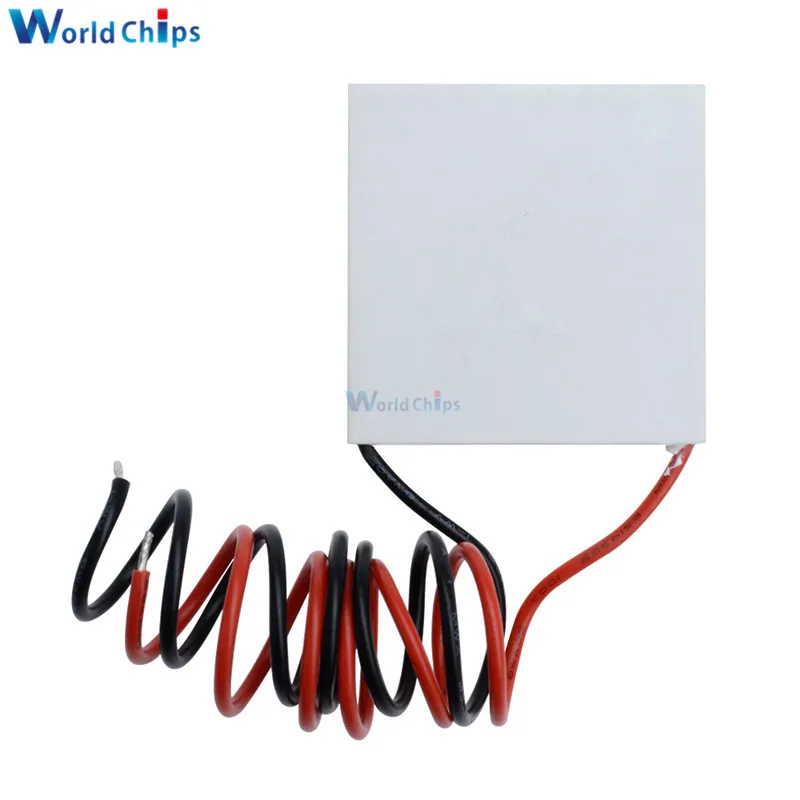 10pcs TEC1-12706 12V 60W Heatsink Thermoelectric Cooler Cooling Peltier Plate Module With Insulation Cotton Washer